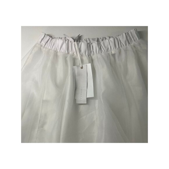 Imperial High waist elastic Tulle Mesh Midi Pleated Tutu Skirt Size Small - Picture 12 of 13